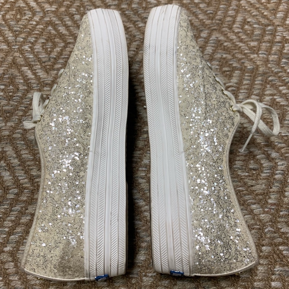 Sparkly Keds x Kate Spade! Like new! Sz 11